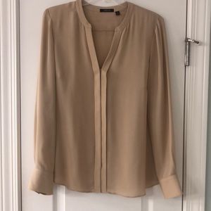 Carlisle 100% silk long sleeve blouse